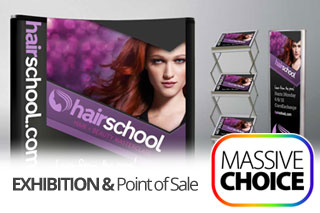 Exhibition and Point of Sale graphics and displays