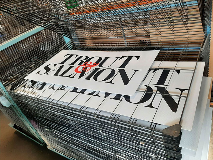 Screen printed display boards