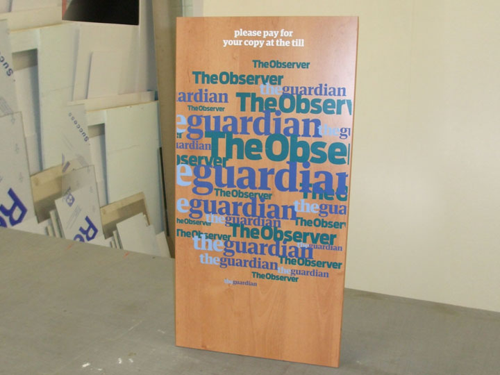 Screen printed point of sale