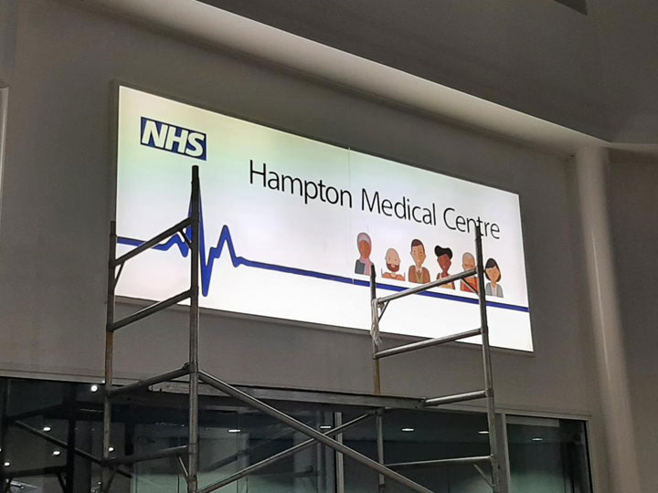 NHS signage