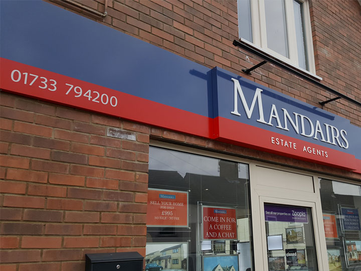 Estate agent fascia signage