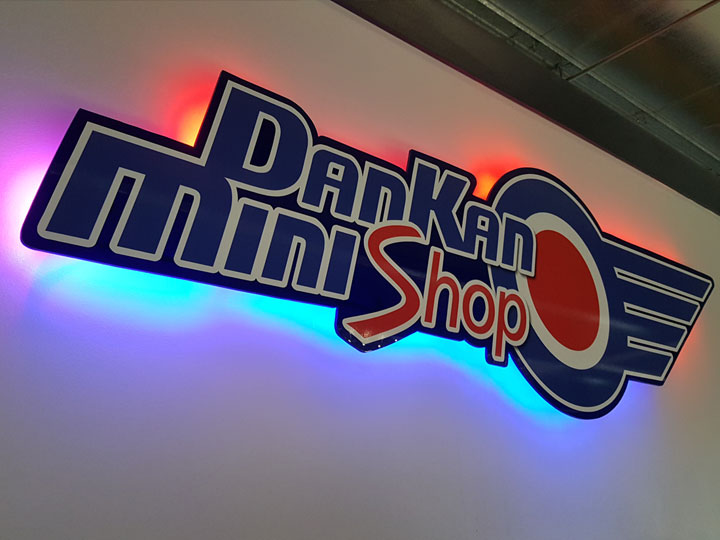 Indoor illuminated signage