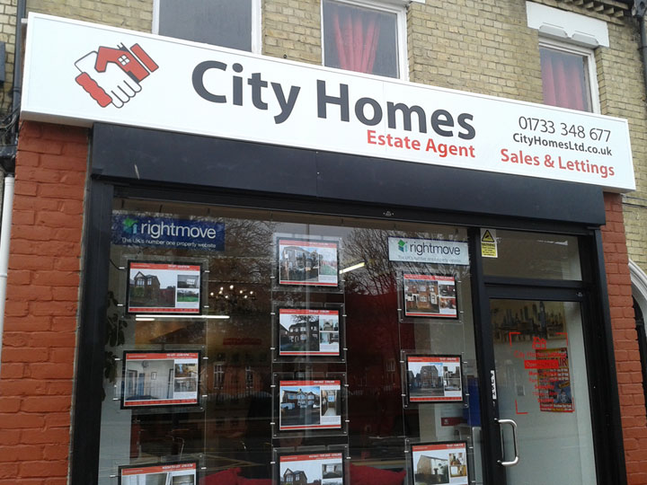Perspex shop fascia fascia sign