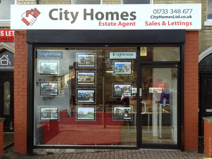 Perspex shop fascia fascia sign
