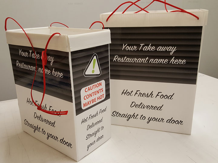 Printed take away box