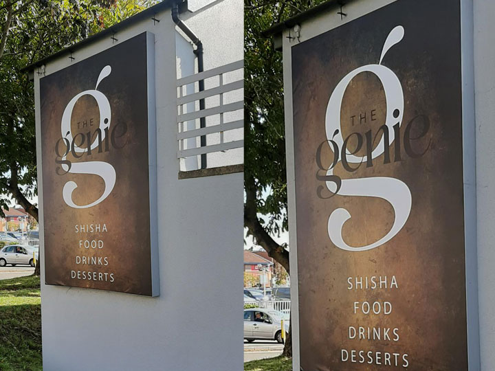 Restaurant signage