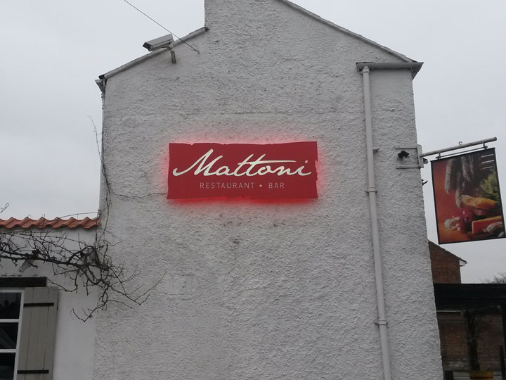 Restaurant signage