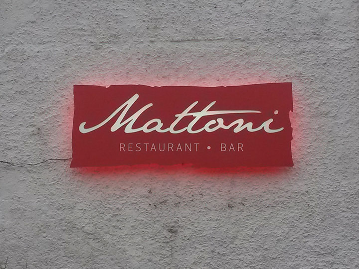 Restaurant signage