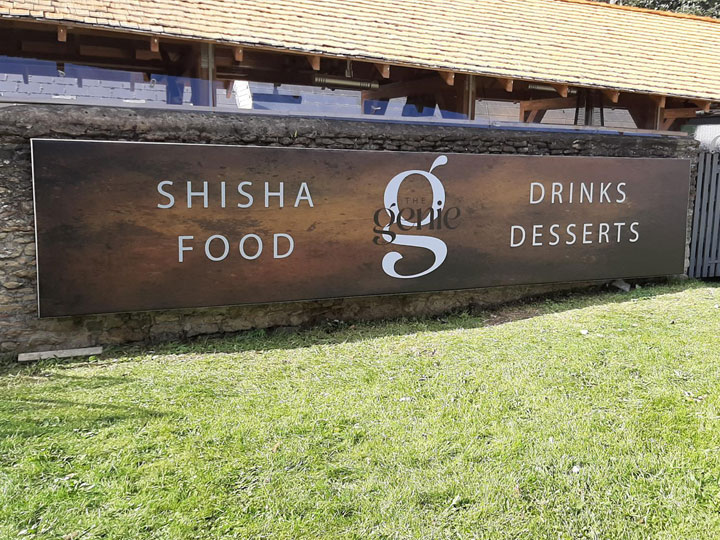 Restaurant signage