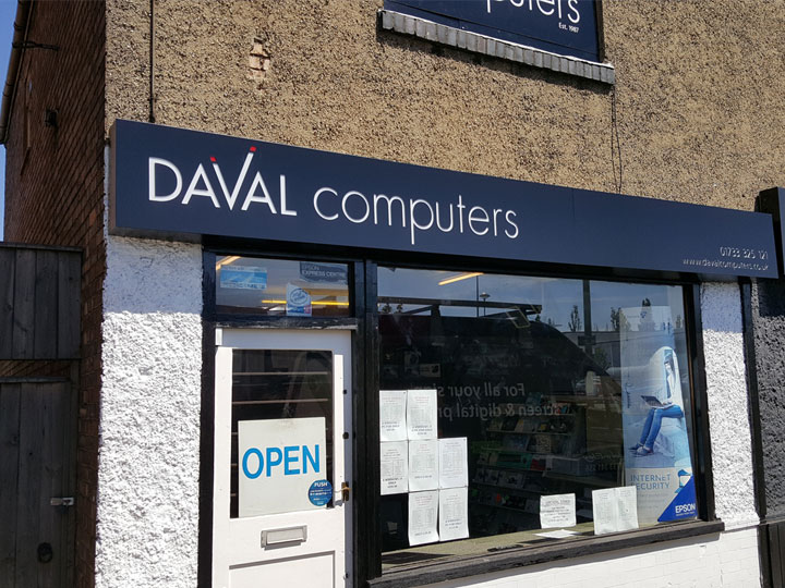 Shop fascia signage