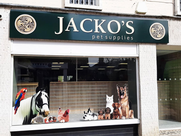 Shop fascia signage