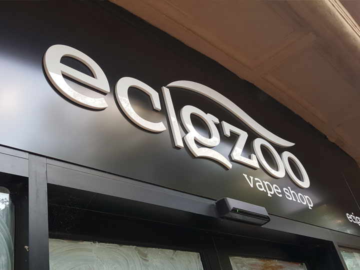 Shop fascia signage