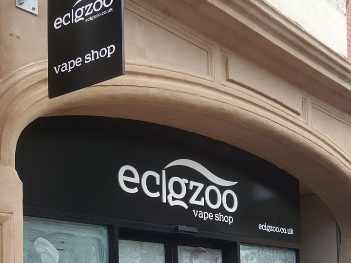 Shop fascia signage