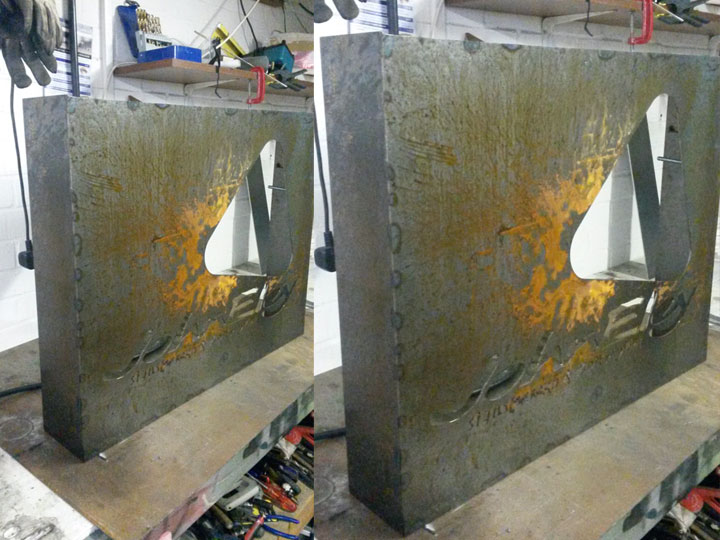 Steel signs