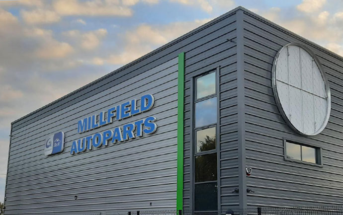 Millfield Autoparts Signage