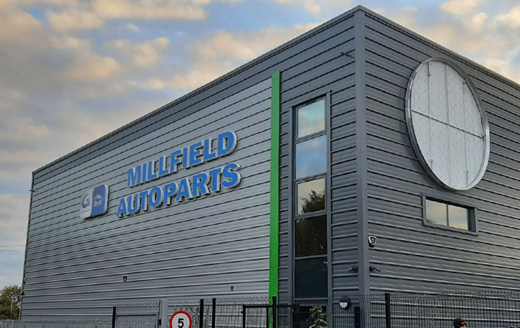 Millfield Autoparts Signage