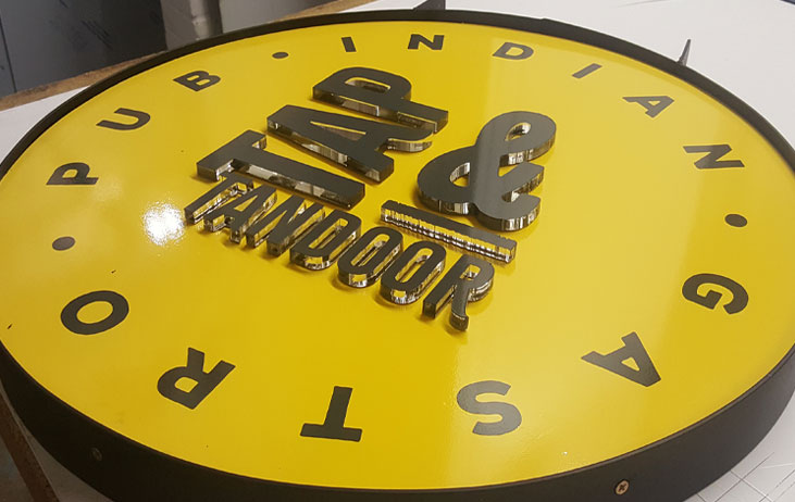 Tap and Tandoori Signage