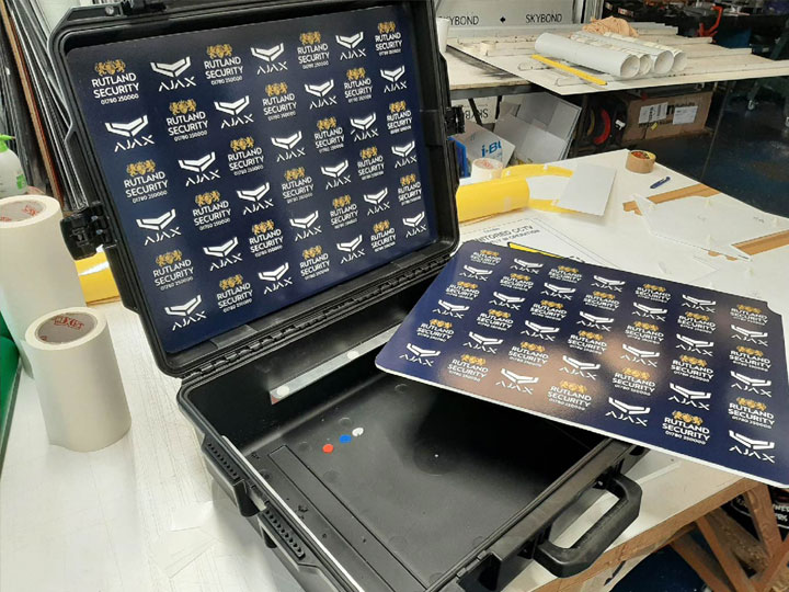 Custom flight case graphics